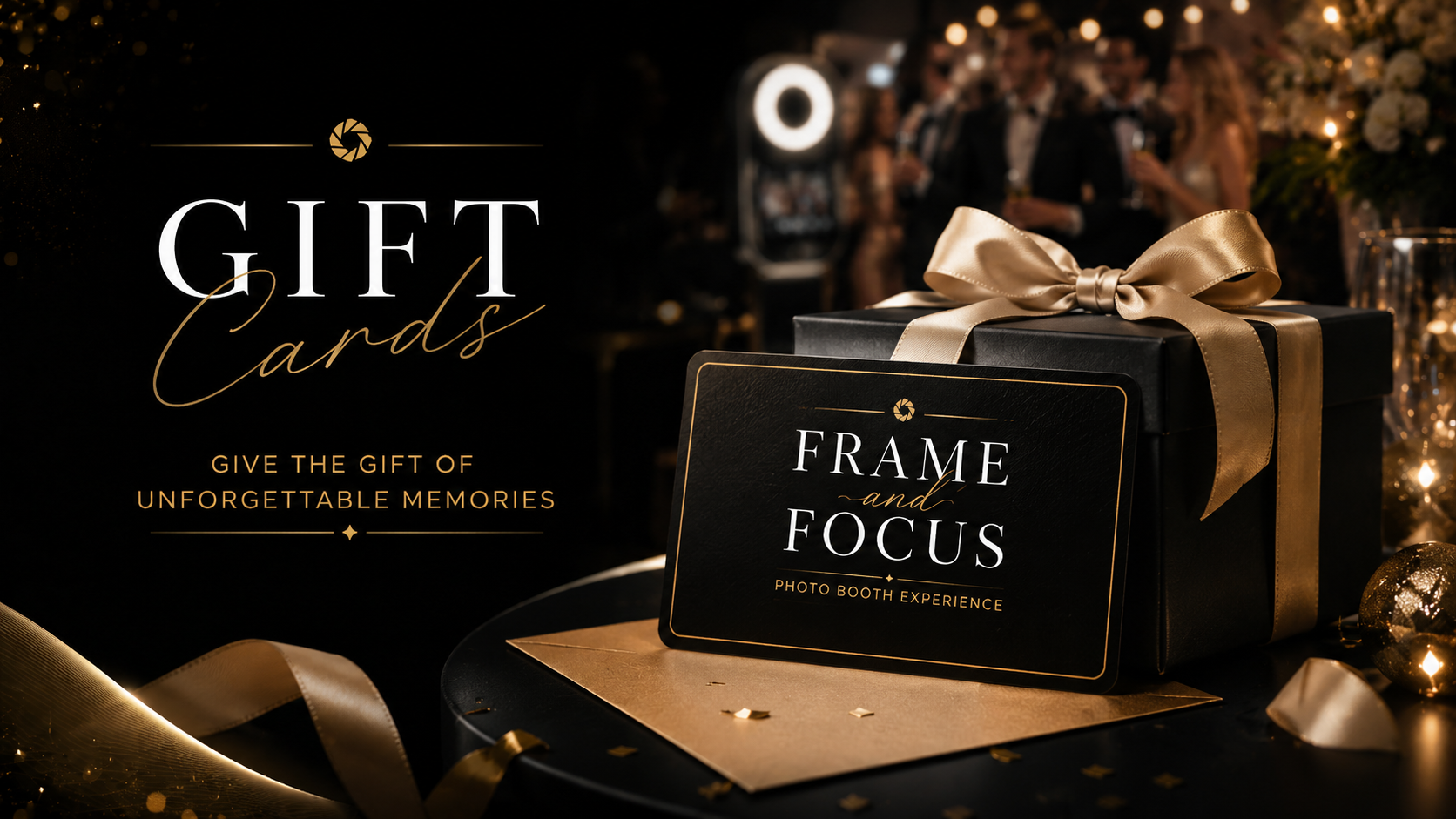 Frame and Focus Gift Cards — give the gift of unforgettable memories